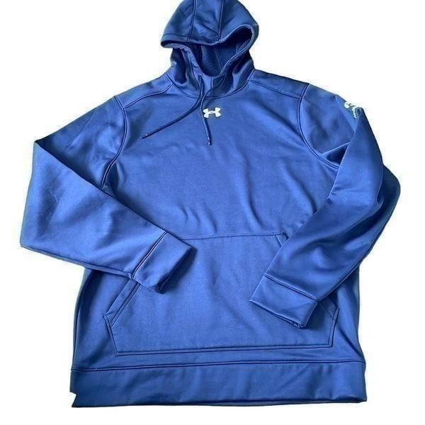 Under Armour Blue Hooded Sweatshirt - Size XL
