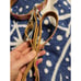 Bombay Duck Real Leather Tan Dog Collar And Leash Hearts