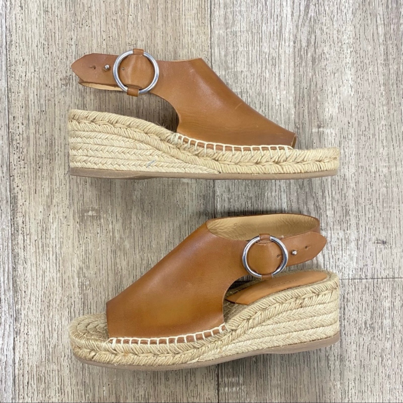 Rag and Bone Tan Calla Espadrille Wedge Sandals