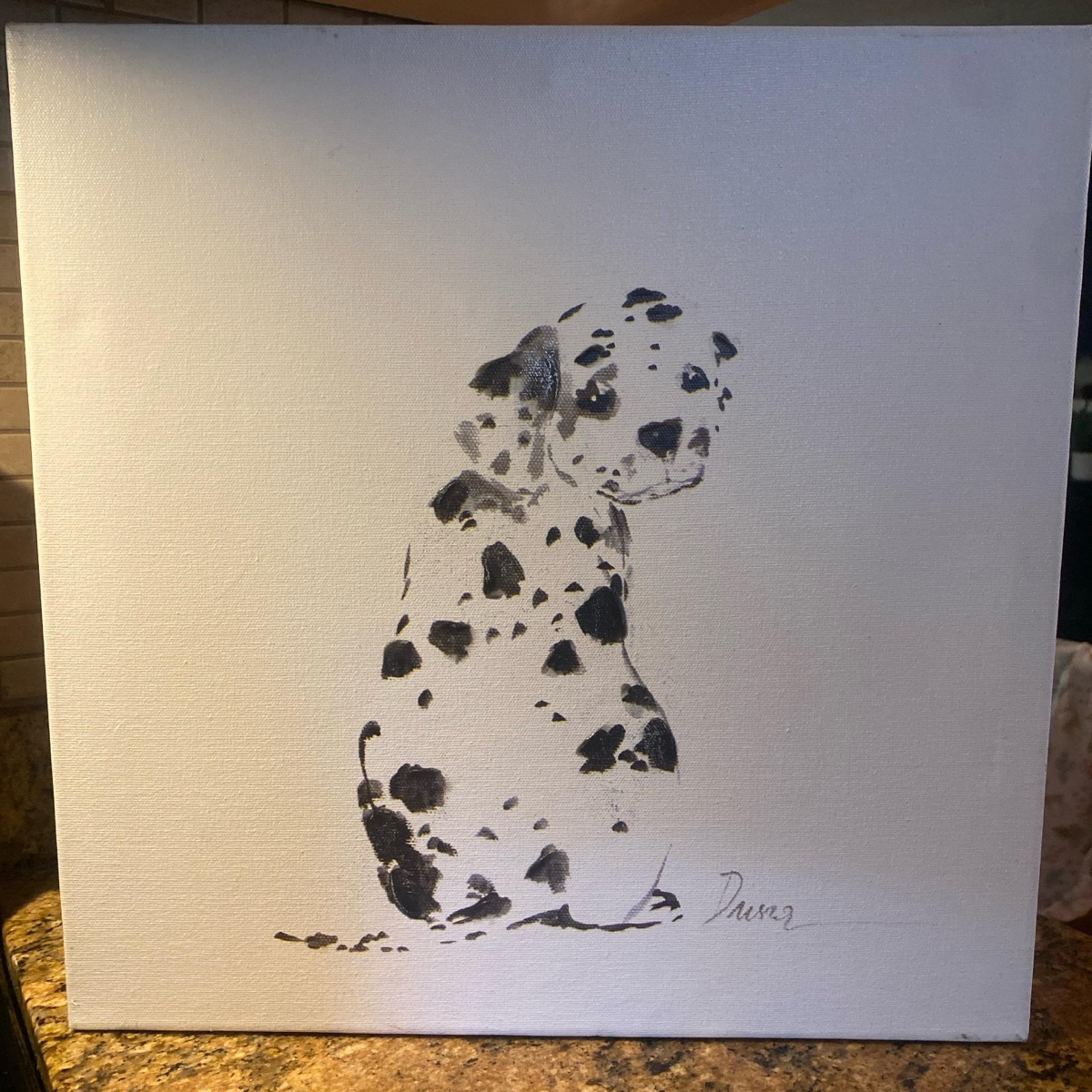 World Market “Dalmatian Puppy” Painting by Artist Anna Dusza