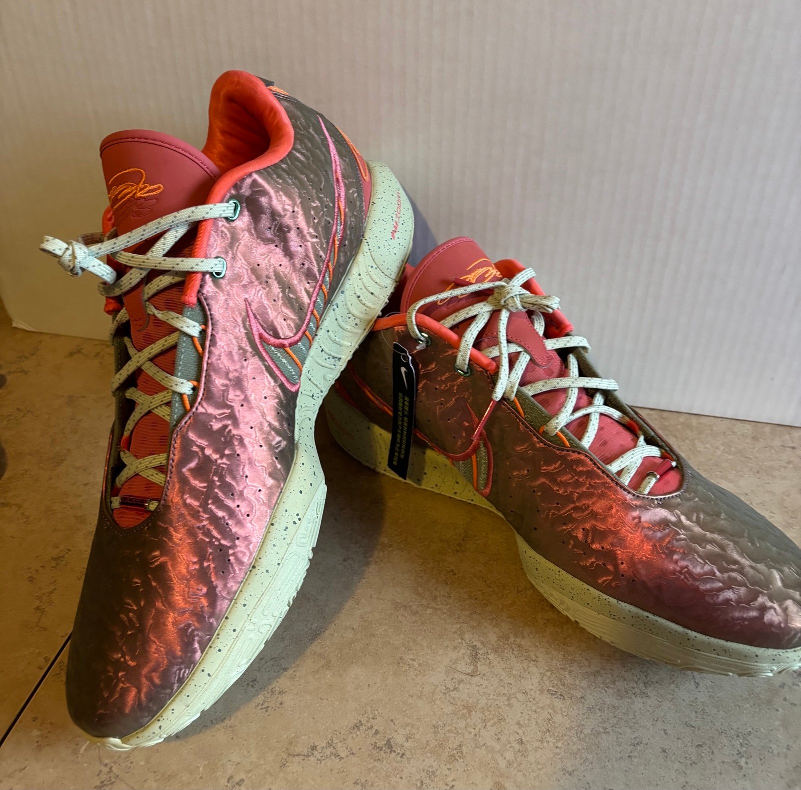 Nike Lebron XXI Queen Conch Shoes Ember Glow-Elemental Gold-Campfire Orange M 17