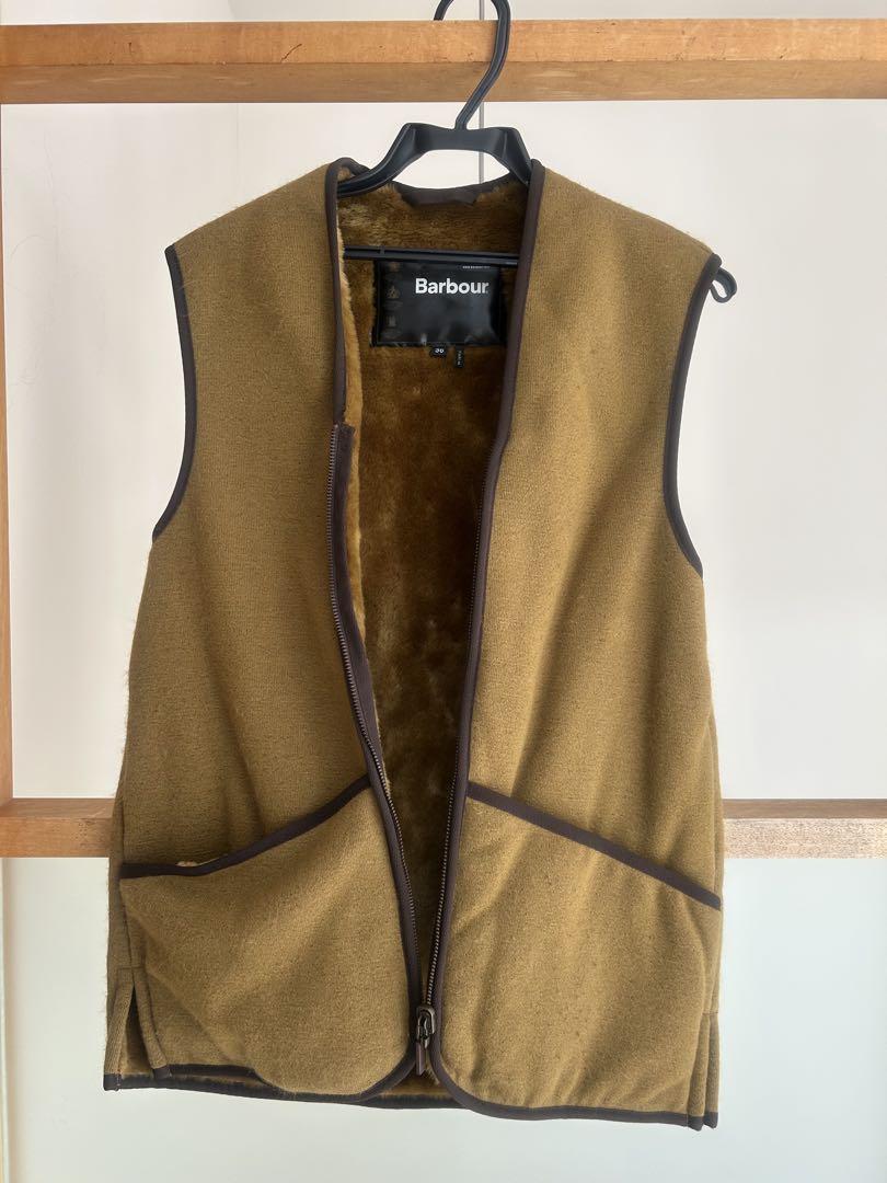 【Excellent Condition】Barbour Fleece Vest 36 Brown