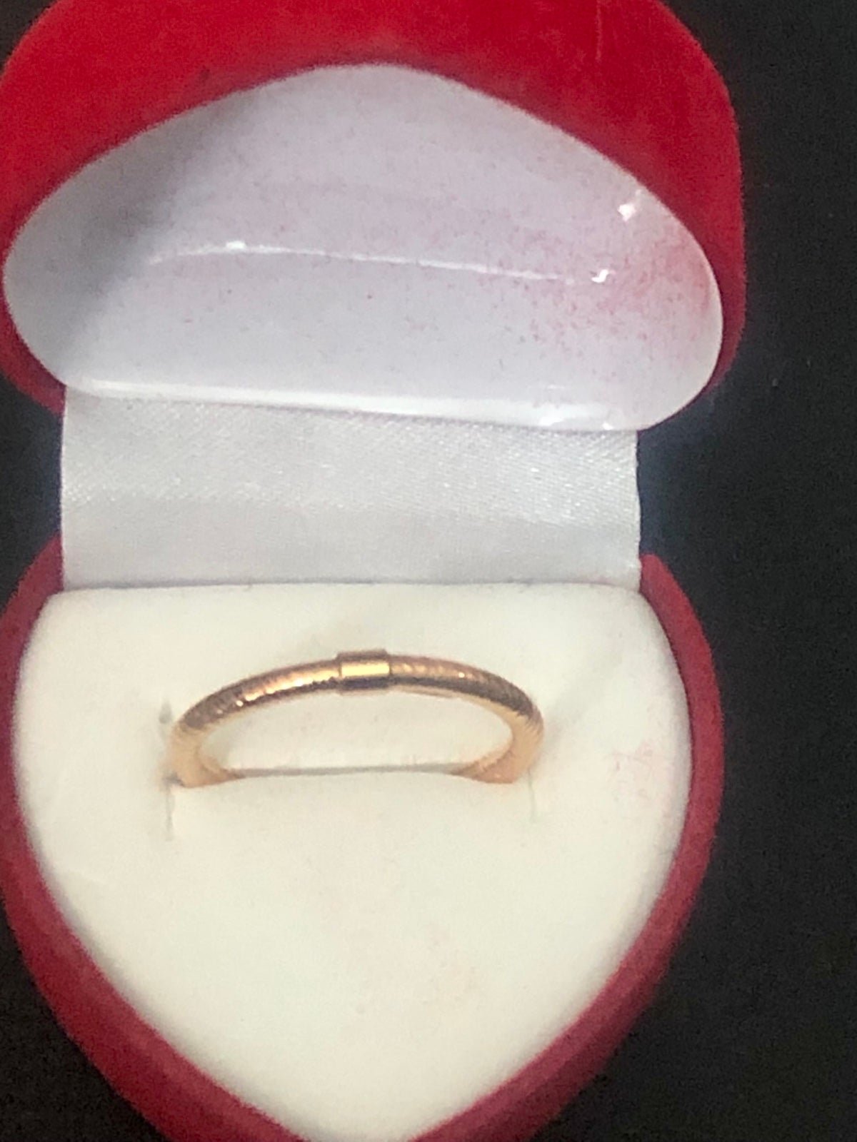 14K solid Rose Italy Gold Type Pandora Ring size 7.5