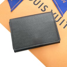 【Excellent Condition】 Louis Vuitton ☆ Taiga Carte de Visite Card Case Business Card Holder