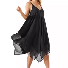 Tommy Bahama Cotton Modal Scarf Dress Cover Up, Black, S/M