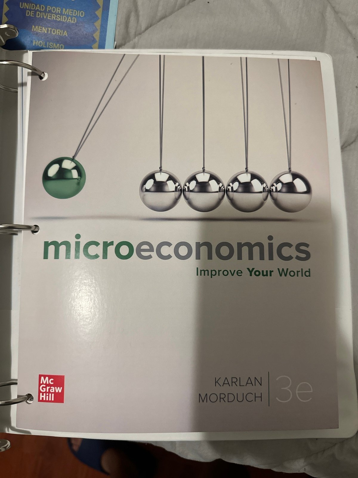 Microeconomics 3e by Karlan Morduch. Textbook