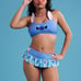 Disney Lilo & Stitch Tropical Stitch Face Halter Top & Skirted Bottoms Swim Set