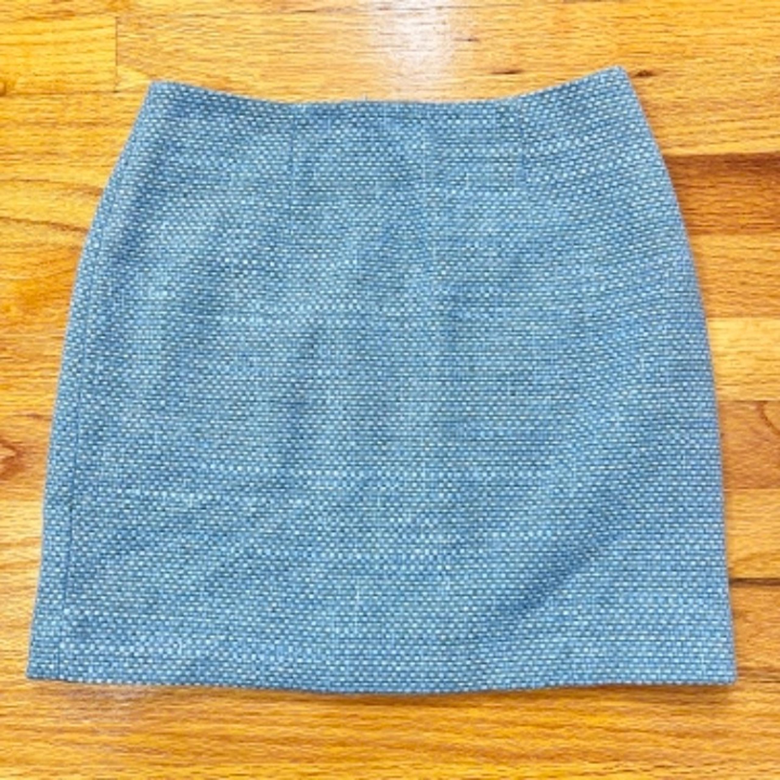 NWOT L’AGENCE Blue Tweed Knit Mini Skirt