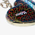 Betsey Johnson Crystal Leopard Puffy Heart Pendant Necklace 21 STATUS