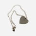 Betsey Johnson Crystal Leopard Puffy Heart Pendant Necklace 21 STATUS