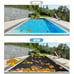 Local warehouse1pc Rectangle Leaf Net Pool Cover With Rope For Inground & Above