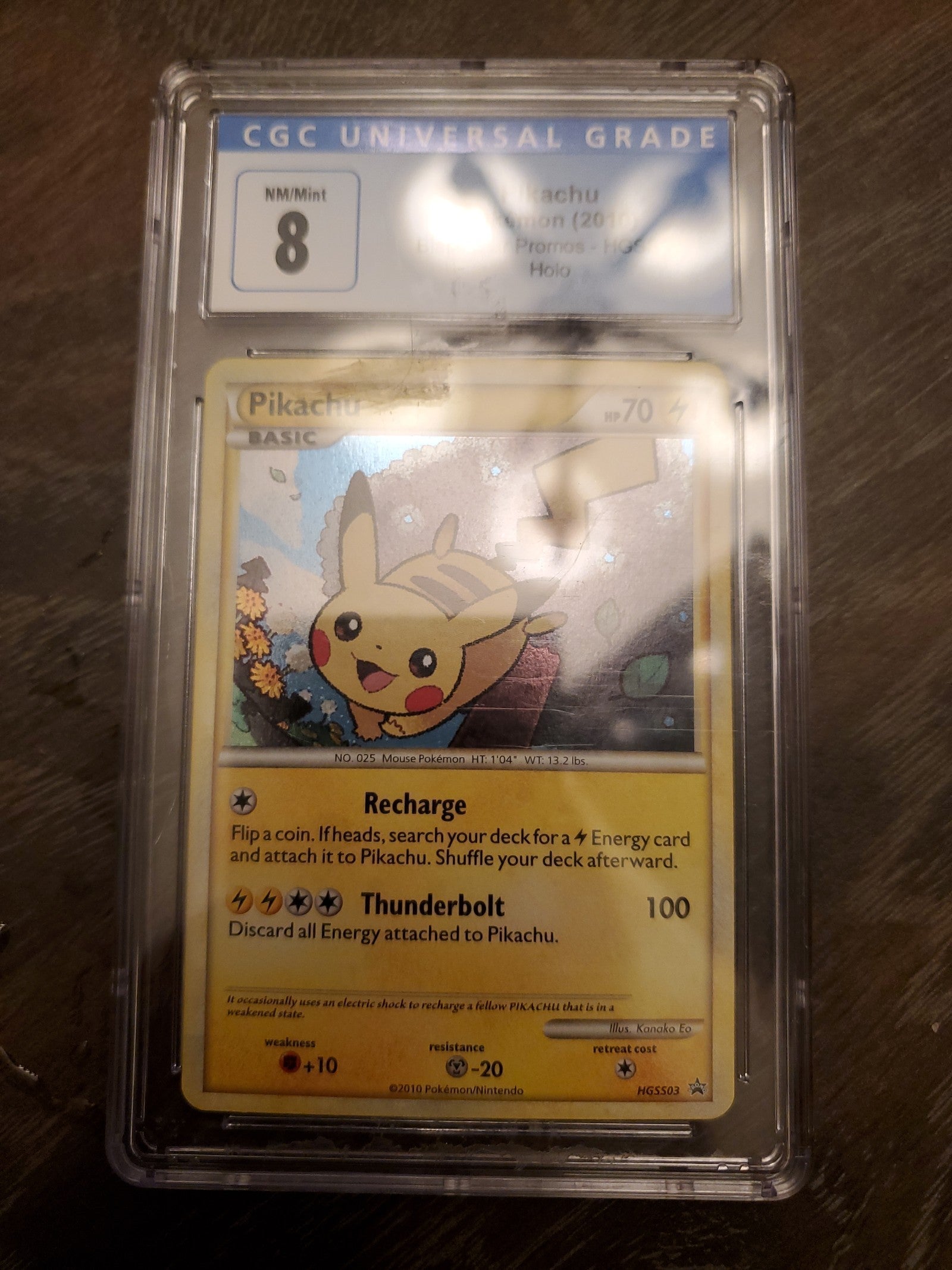 Pokemon card Pikachu (2010)