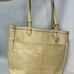 Coach Cream & Pink Patent Leather Signature Embossed Tote/Shoulder Bag VGUC/GUC