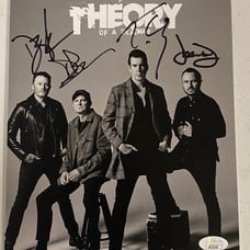 Theory of a deadman autographed signed 8x10 photo jsa coa AI75154
