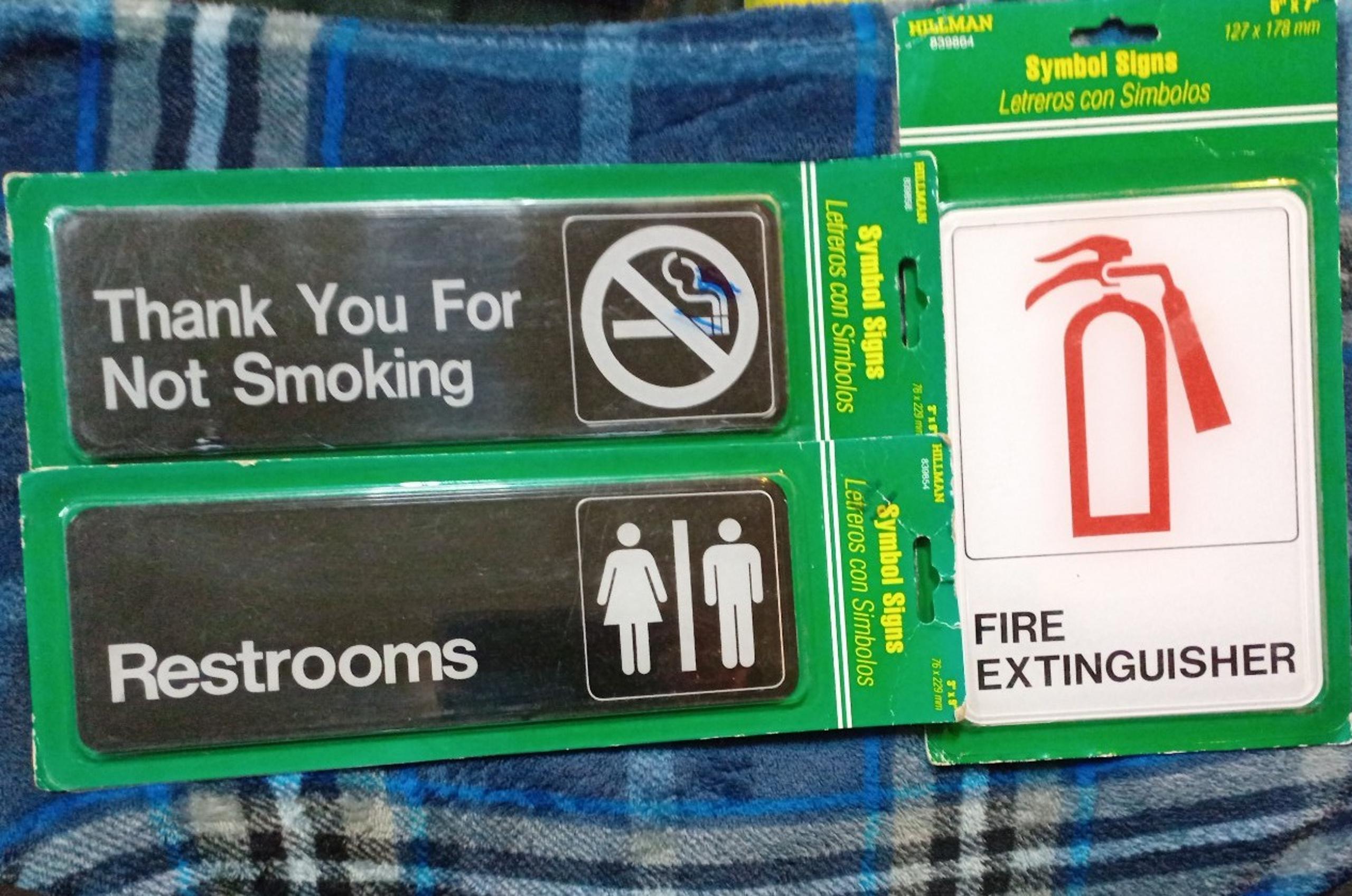 Commercial Wall Symbol Signs