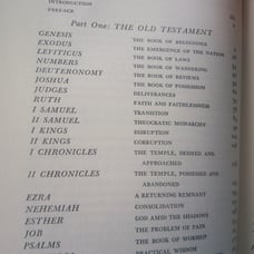 The analyzed bible hardback book used oop religion