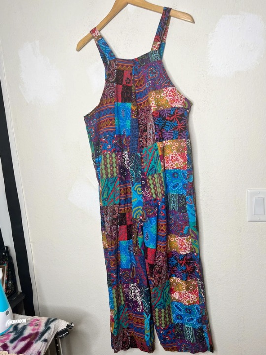 Colorful patchwork Overalls