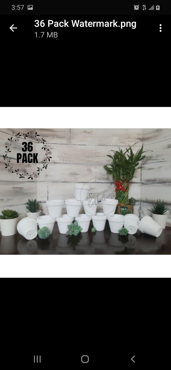 Mini Terra Cotta Clay Pots 2.5 inch 36