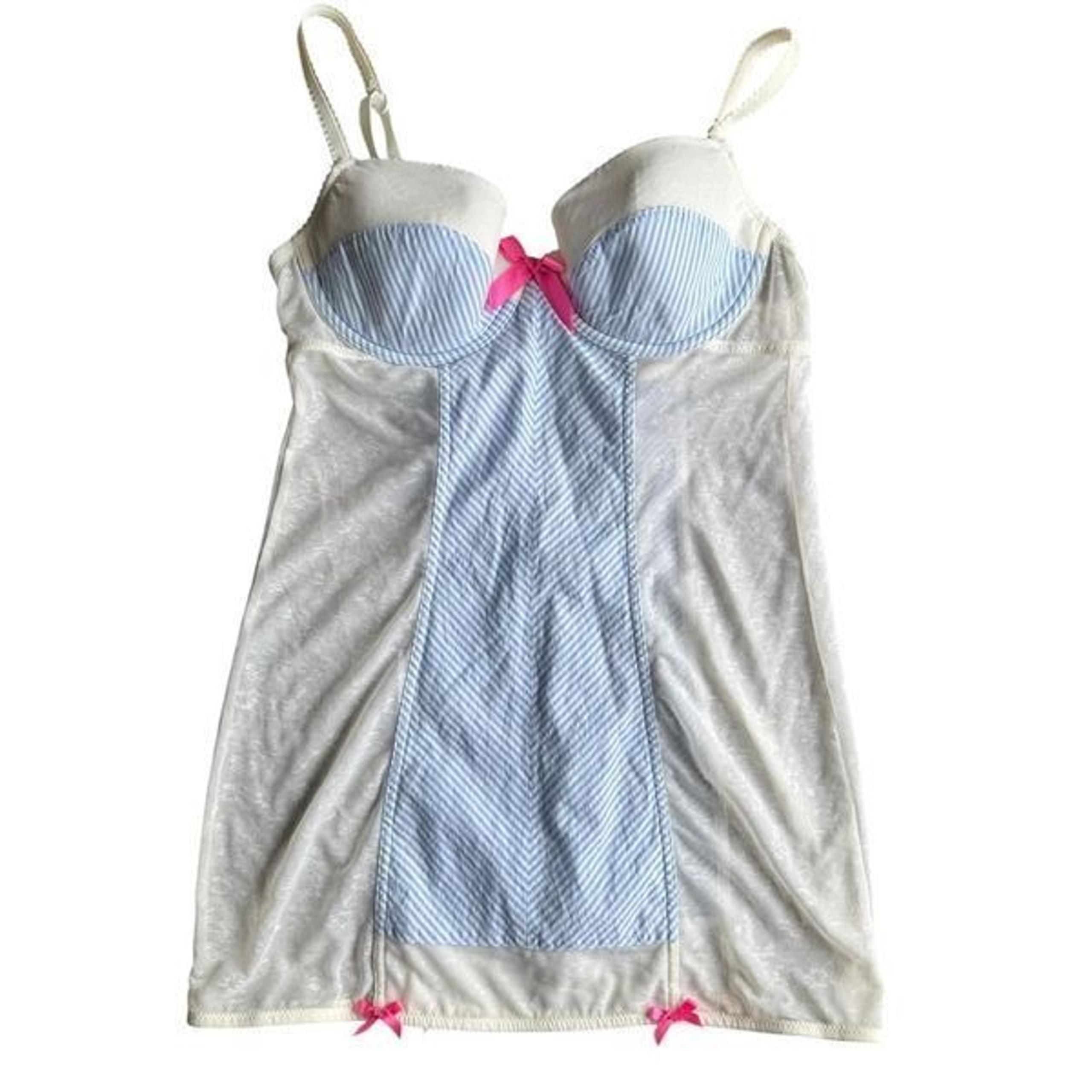 Victoria’s Secret Sexy Little Thing Lingerie One Piece With Pink Bows