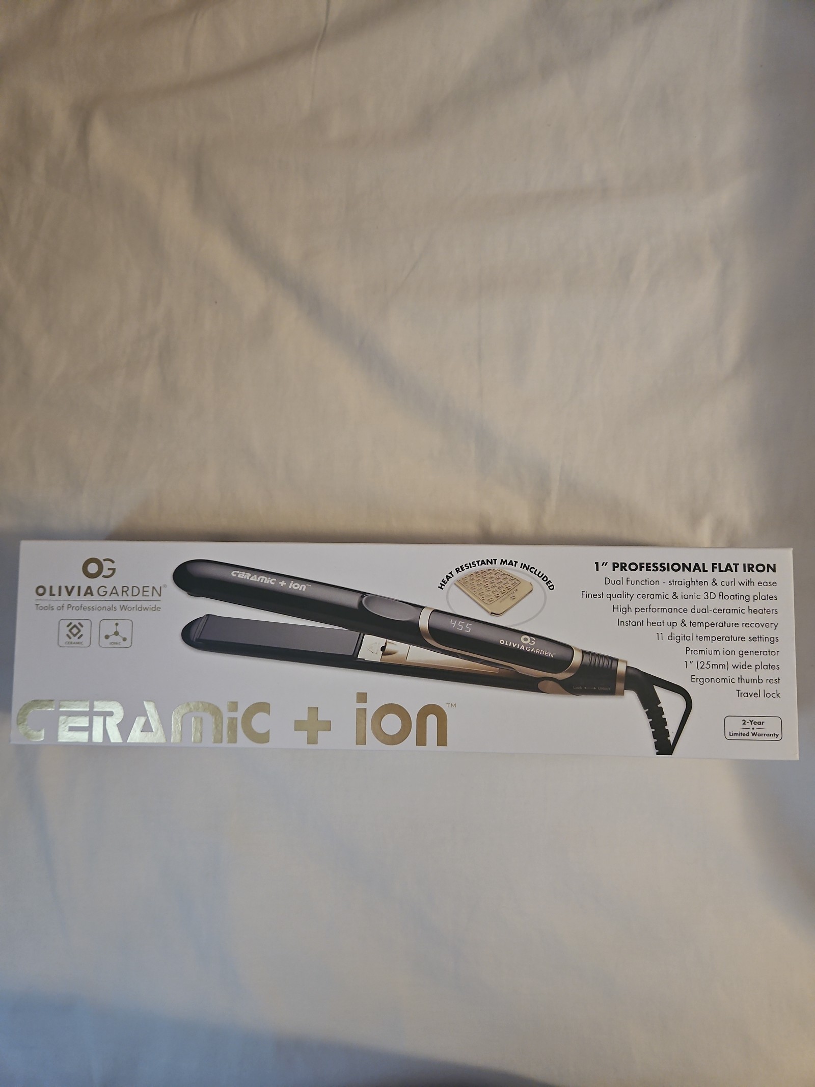 Flat Iron 1 Olivia Garden Ceramic Ion