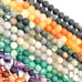 8mm 10 Long Strands Lot of Natural Gemstone Matte Finish beads