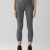 Lululemon Pace Rival Crop Heathered Black / Black | size 4