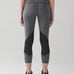 Lululemon Pace Rival Crop Heathered Black / Black | size 4