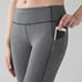 Lululemon Pace Rival Crop Heathered Black / Black | size 4