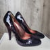 Miu Miu Purple Sequin Rounded Toe High Heels Paillettes Pump Size 9.5 Women’s