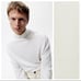 NWT. Zara White Lightweight Straight Fit Sweater. Size M.