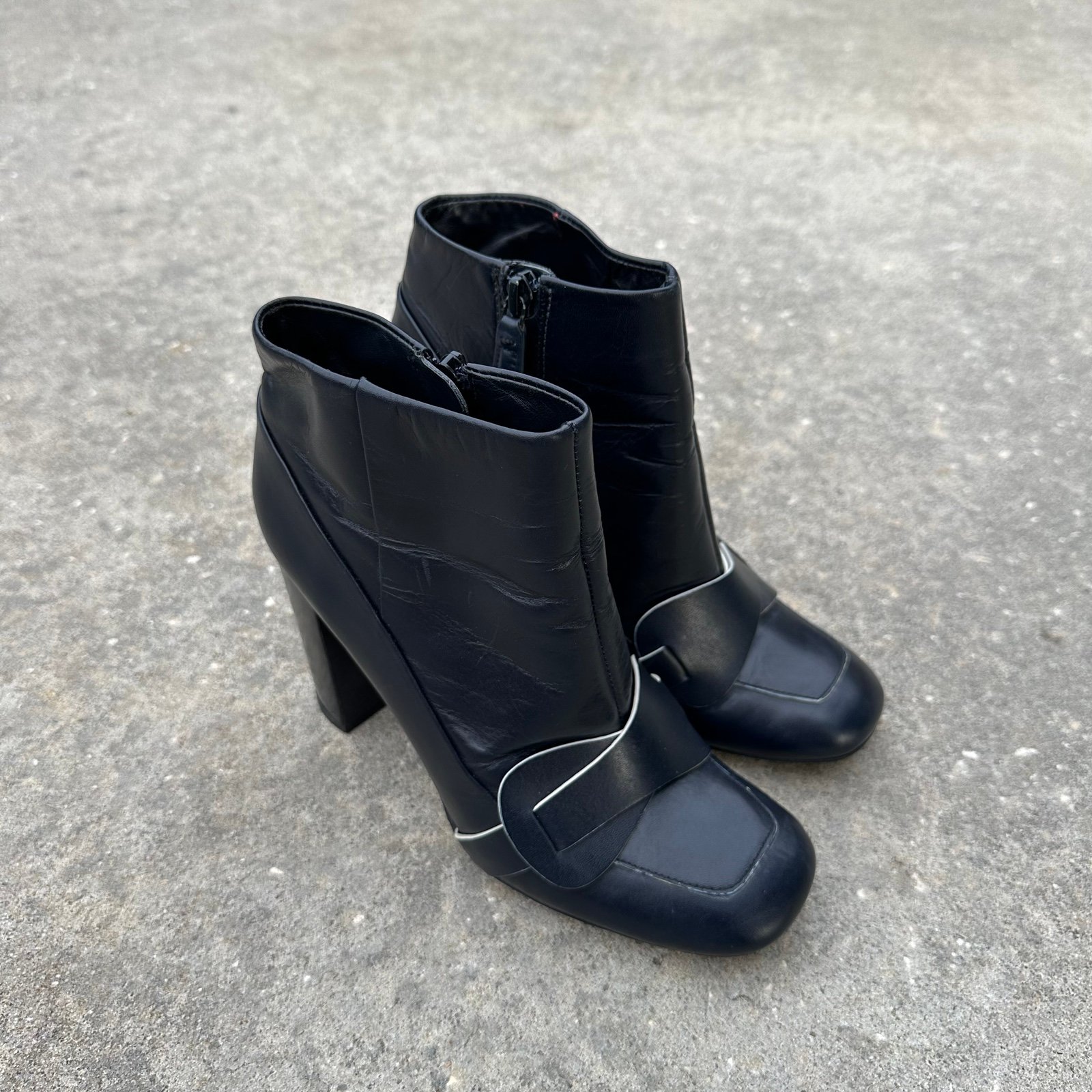 Tory burch midnight shop blue elliott boots