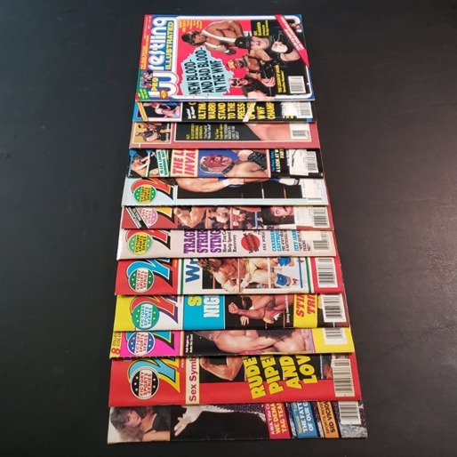 Wrestling magazine lot of 12 from 1990