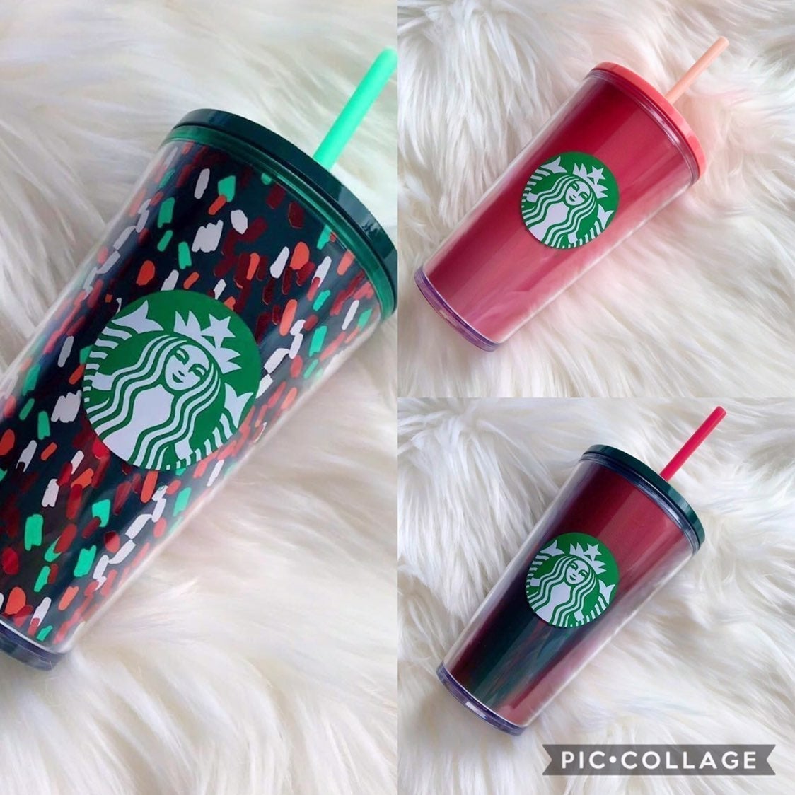 3 Starbucks Holiday Tumblers 2019
