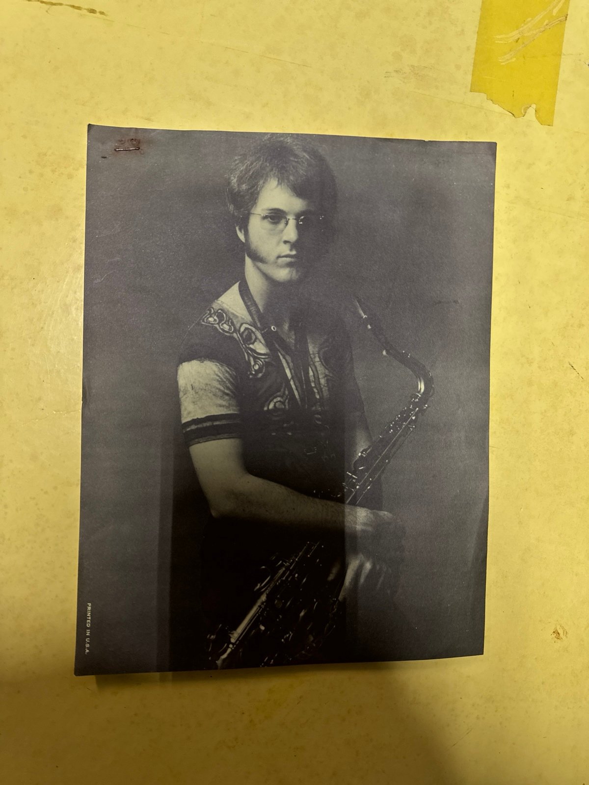 Vinatge music memorabilia of Tom Scott , it’s probably a press photo etc