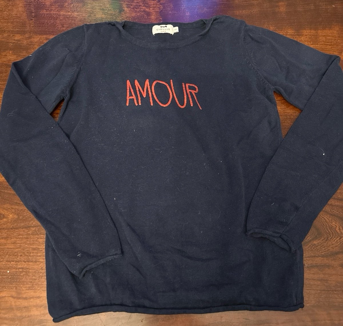 Navy blue Amour sweater