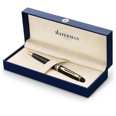 Waterman Paris Shiny Black/Gold Trim Ballpoint