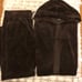 Eddie Bauer Vintage Brown Velour Classic Track Set - Size L & XL