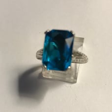 Blue Topaz 925 Sterling Silver Ring