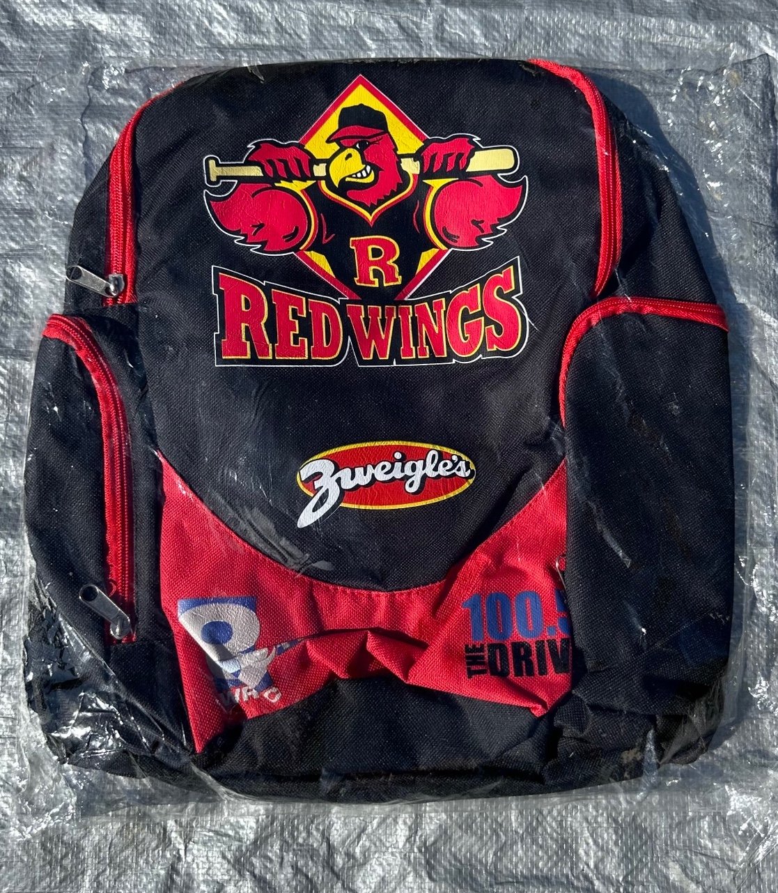 Rochester Red Wings MiLB Minor League Baseball Black/Red Zwiegles KIDS Backpack