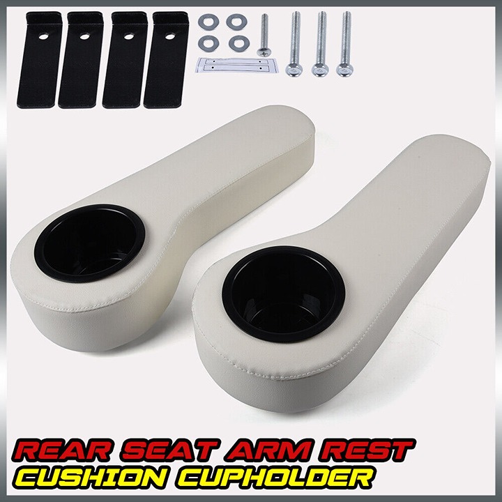 Fit For EZGO/Club Car/Yamaha Golf Cart Rear Seat Arm Rest Cushion Cup Holder