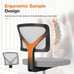 Adjustable Rolling Swivel Task Chair with Lumbar Support for Small Space
