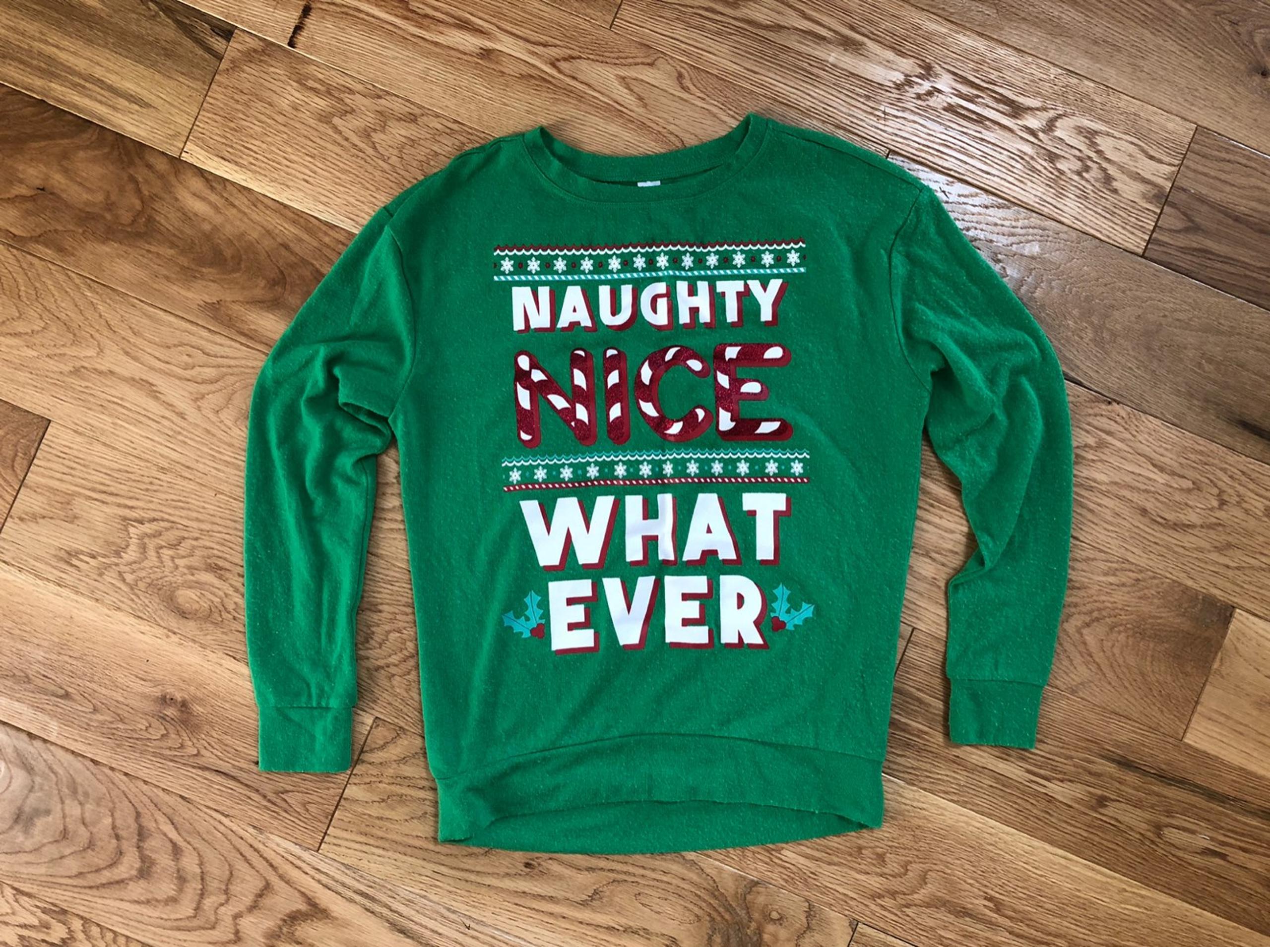 Christmas Shirt, Naughty, Nice, Whatever