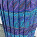 Vintage Leslie Fay Blue Purple Paisley Pleated Midi Skirt Size 14WP