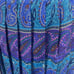 Vintage Leslie Fay Blue Purple Paisley Pleated Midi Skirt Size 14WP