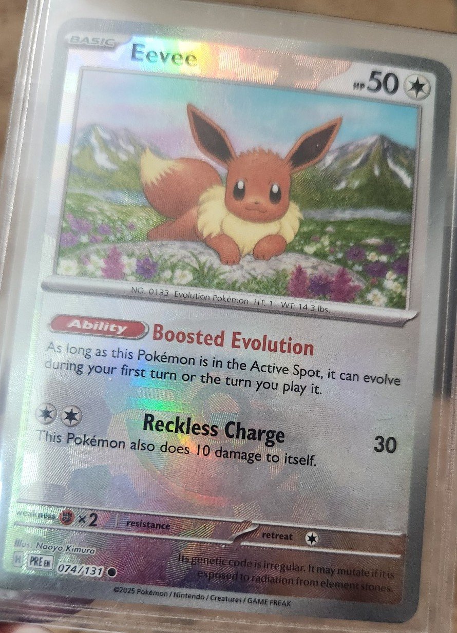Pokemon evee masterball holo