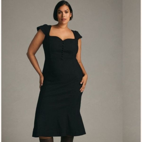 Cecily check long dress andmary（Black Cecily Heels | Ulla