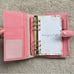 Handmade Chèvre Sully Leather, A6 Personal Size Planner, Binder, 6 Rings