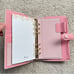 Handmade Chèvre Sully Leather, A6 Personal Size Planner, Binder, 6 Rings