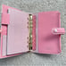 Handmade Chèvre Sully Leather, A6 Personal Size Planner, Binder, 6 Rings