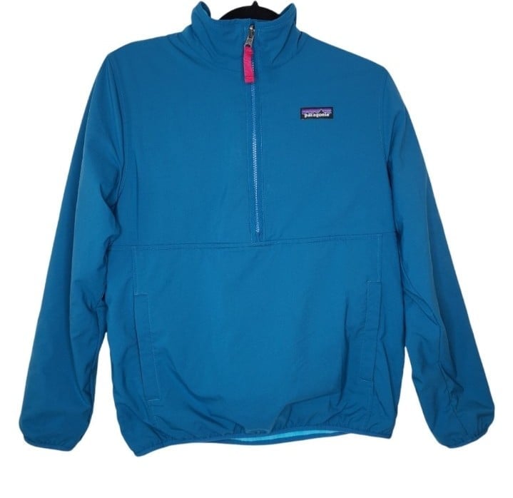 Patagonia Glissade Reversible Pullover Jacket Underwater Teal Blue 25290 Small